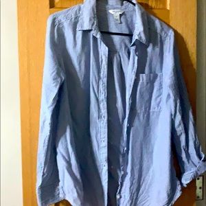 Striped button down